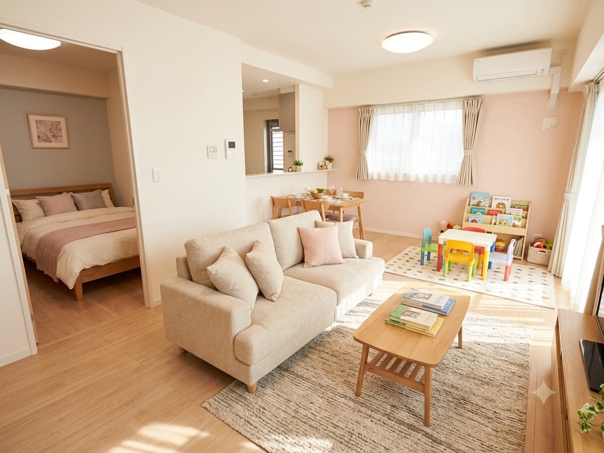 Couple & Child — furnished rental package